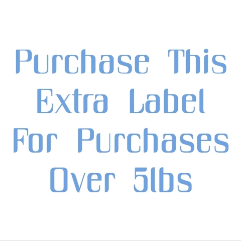 Extra 5lb shipping label - Picture 1 of 1